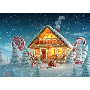 Bluebird Puzzle (70365) - "Christmas Cottage" - 500 pezzi