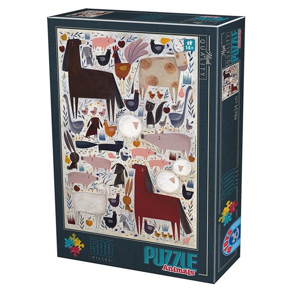 D-Toys (74348) - Kurti Andrea: "Farm Animals" - 500 pezzi