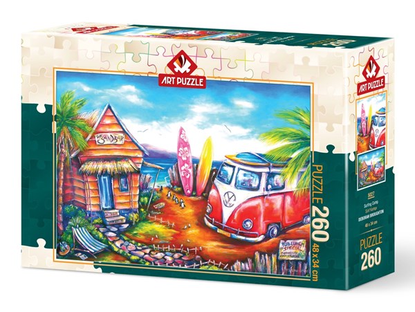 Art Puzzle (5027) - "Surfing Camp" - 260 pezzi