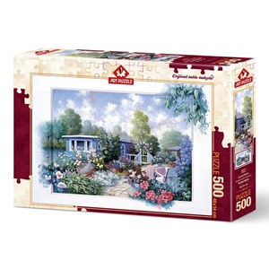 Art Puzzle (4211) - "Garden with Flowers" - 500 pezzi