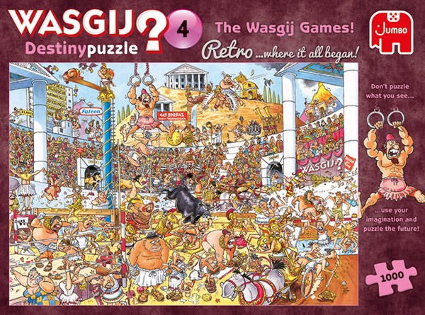 Jumbo (19178) - "Retro Destiny 4, The Wasgij Games" - 1000 pezzi