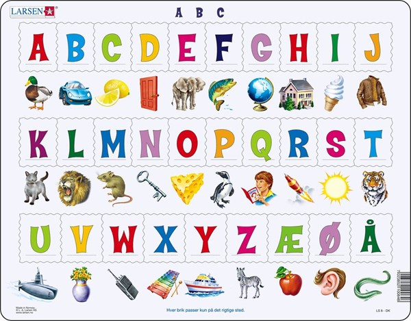 Larsen (LS829-DK) - "ABC-Puzzle" - 29 pezzi