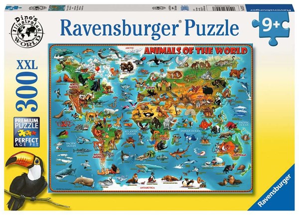 Ravensburger (13257) - "World of Animals" - 300 pezzi