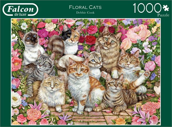 Falcon (11246) - "Floral Cats" - 1000 pezzi