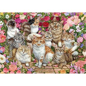 Falcon (11246) - "Floral Cats" - 1000 pezzi