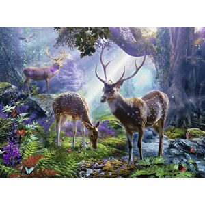 Ravensburger (14828) - "Deer in the Forest" - 500 pezzi