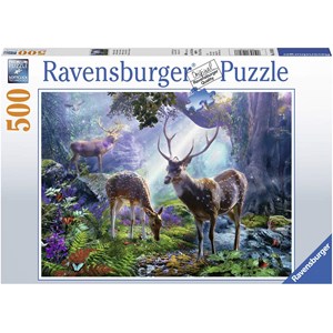 Ravensburger (14828) - "Deer in the Forest" - 500 pezzi