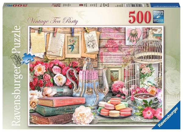 Ravensburger (14838) - "Vintage Tea Party" - 500 pezzi