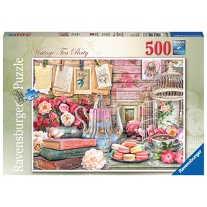 Ravensburger (14838) - "Vintage Tea Party" - 500 pezzi