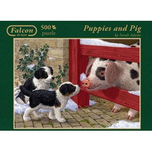 Jumbo (11080) - "Puppies and Pig" - 500 pezzi