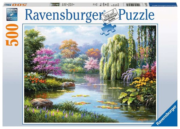 Ravensburger (14827) - "Romantic Pond View" - 500 pezzi