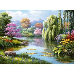 Ravensburger (14827) - "Romantic Pond View" - 500 pezzi