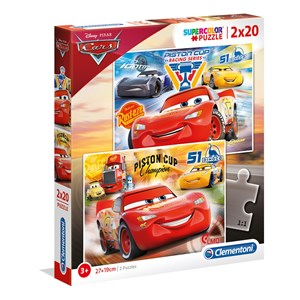 Clementoni (07027) - "Disney, Cars 3" - 20 pezzi