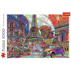 Trefl (10524) - "Colours of Paris" - 1000 pezzi