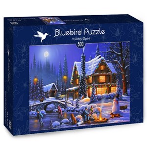 Bluebird Puzzle (70094) - "Holiday Spirit" - 500 pezzi