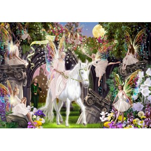 Bluebird Puzzle (70114) - "Fairy Queen with Unicorn" - 1000 pezzi