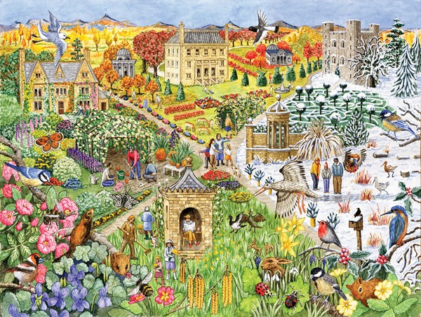 SunsOut (52439) - "English Country Life through the seasons" - 500 pezzi