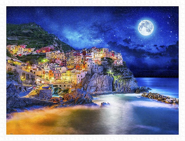 Pintoo (H2056) - "Starry Night of Cinque Terre, Italy" - 1000 pezzi