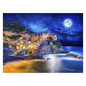 Pintoo (H2056) - "Starry Night of Cinque Terre, Italy" - 1000 pezzi