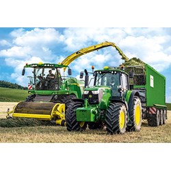 Schmidt Spiele (56315) - "John Deere 649M Tractor with 8500i Harvester" - 100 pezzi