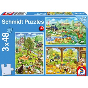 Schmidt Spiele (56353) - "Farmyard" - 48 pezzi
