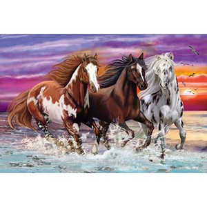 Schmidt Spiele (56356) - "Trio of Wild Horses" - 200 pezzi