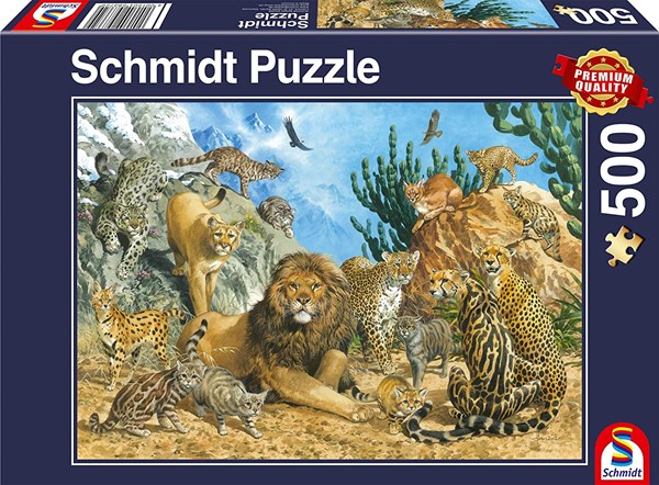 Schmidt Spiele (58372) - "Big Cats" - 500 pezzi
