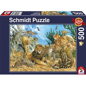 Schmidt Spiele (58372) - "Big Cats" - 500 pezzi