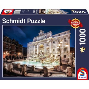 Schmidt Spiele (58388) - "Fontana di Trevi, Rome" - 1000 pezzi