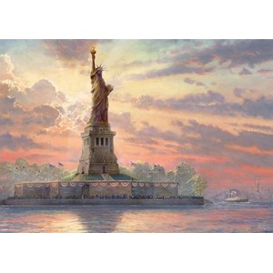 Schmidt Spiele (59498) - Thomas Kinkade: "Statue of Liberty" - 1000 pezzi
