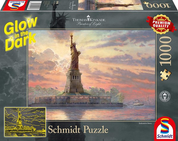 Schmidt Spiele (59498) - Thomas Kinkade: "Statue of Liberty" - 1000 pezzi