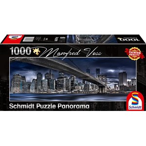 Schmidt Spiele (59621) - Manfred Voss: "New York, Dark Night" - 1000 pezzi