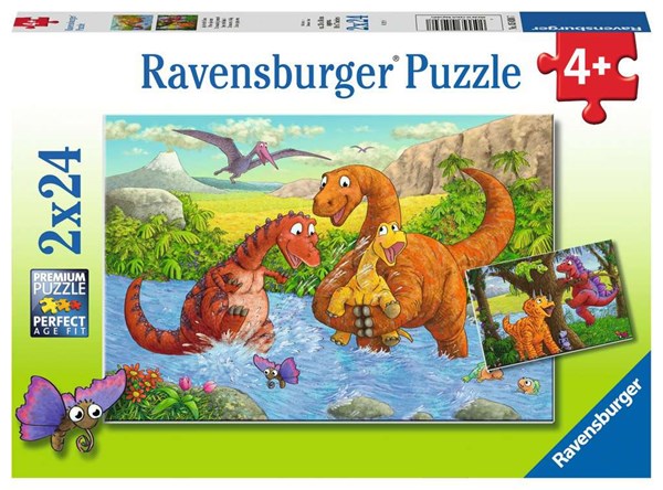Ravensburger (05030) - "Dinosaurs at Play" - 24 pezzi