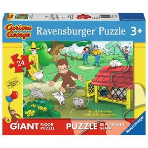 Ravensburger (05549) - "Curious George, Fun Giant" - 24 pezzi