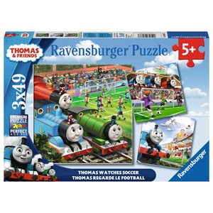 Ravensburger (08037) - "Thomas Watches Soccer" - 49 pezzi