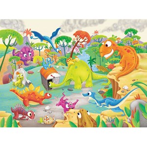Ravensburger (09516) - "Time Traveling Dinos" - 60 pezzi