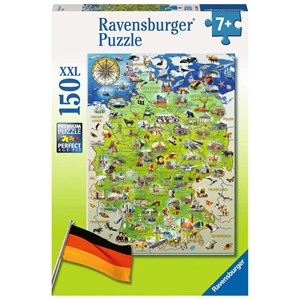 Ravensburger (10049) - "My Map of Germany" - 150 pezzi