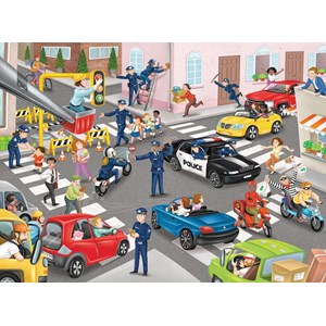Ravensburger (10401) - "Police Patrol" - 100 pezzi
