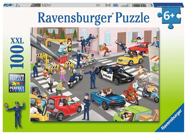 Ravensburger (10401) - "Police Patrol" - 100 pezzi