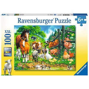 Ravensburger (10689) - "Animal Get Together" - 100 pezzi