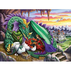 Ravensburger (12655) - "Queen of Dragons" - 200 pezzi