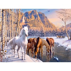 Ravensburger (12690) - "Winter Horses" - 200 pezzi