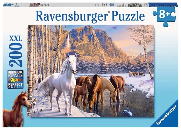Ravensburger (12690) - "Winter Horses" - 200 pezzi