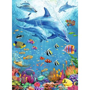 Ravensburger (12889) - "Pod of Dolphins" - 100 pezzi