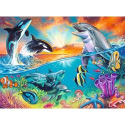 Ravensburger (12900) - "Ocean Dwellers" - 200 pezzi