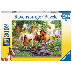Ravensburger (12904) - "Horses by The Stream" - 300 pezzi