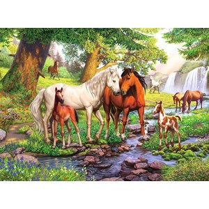 Ravensburger (12904) - "Horses by The Stream" - 300 pezzi