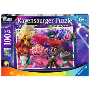 Ravensburger (12912) - "Trolls 2, World Tour" - 100 pezzi