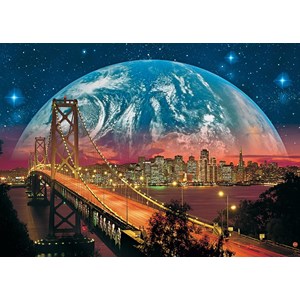 Ravensburger (14953) - "Planet Over San Francisco" - 204 pezzi