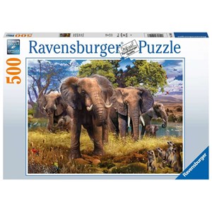 Ravensburger (15040) - "Elephants" - 500 pezzi